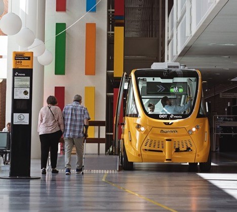 Danmarks første førerløse bus i rute var en passagersucces Danmarks første førerløse bus i rute var en passagersucces