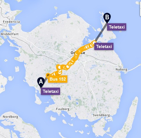 Fra Snave til Snave med teletaxi og bus Fra Snave til Snave med teletaxi og bus