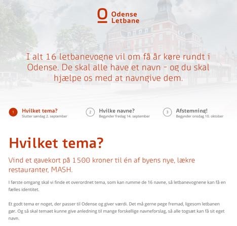 Borgerne bestemmer, hvad letbanetogene skal hedde Borgerne bestemmer, hvad letbanetogene skal hedde