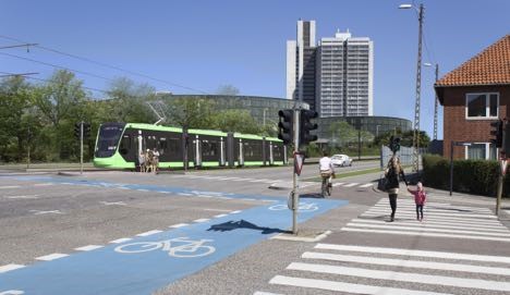 Hovedstadens letbanetog bliver grønne Hovedstadens letbanetog bliver grønne