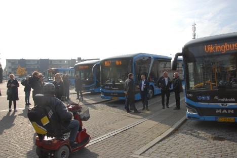 Østjysk by har fået sine el-busser Østjysk by har fået sine el-busser