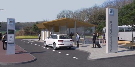 Stort trafikknudepunkt og ladepark ved Aalborg er klar til brug Stort trafikknudepunkt og ladepark ved Aalborg er klar til brug