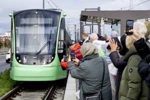 Danmarks tredje letbane krte med 15.000 passagerer den frste dag