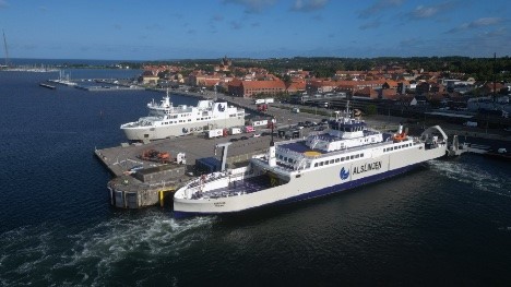 Tirsdag morgen tog Kalundborg imod en ny el-færge Tirsdag morgen tog Kalundborg imod en ny el-færge